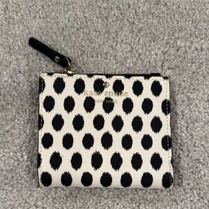 Kate Spade Polka Dot Wallet in Black and White